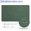 Deep Green Leather Repair Patch for Furniture, 8" x 12"