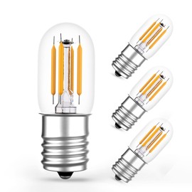 Rohseson LED Appliance Light Bulbs - LED Refrigerator Light Bulbs 40W Equivalent, Daylight 2700K, Fridge Waterproof Bulbs 4W E17 Base, ETL Listed, 4Packs