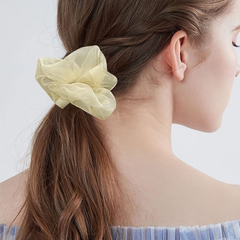 8 PACK Oversized Ponytail Holders Hair Jumbo Scrunchies Holder for