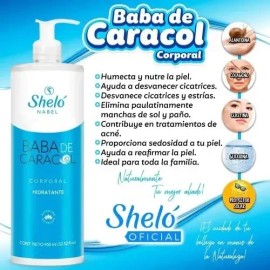 Crema Facial +jabón Facial Y Corporal Baba De Caracol Shelo