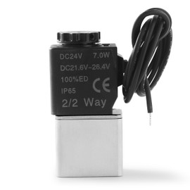 Solenoid Valve Fluid Control AirTAC 2V025-06 1/8"PT DC12V 2/2 Way Normally Closed Outlet Wire
