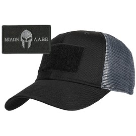 Gadsden and Culpeper 5.11 Tactical Flag Bearer Trucker Cap & Patch Bundle - Molon Black