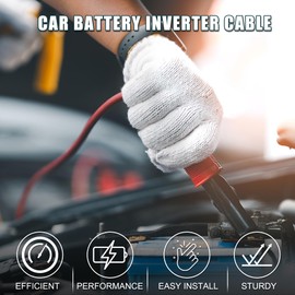 TUCKBOLD Car Marine Battery Inverter Cable 8 AWG 5/16"-3/8" 3ft Robust | Battery Copper Wire Red 1 Pcs