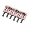 6PCS Guitar Saddles with Roller Bridge Guitar Repair Parts (Red