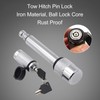 Tow Hitch Receiver Lock White Car Trailer Off Road Vehicle