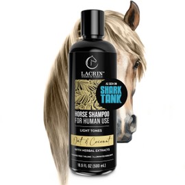 Shampoo Lacrin Coco  Avena. Shampoo de caballo para uso humano. Crecimiento, evita la caída y brillo. Cabello claro, 1 unidad, 1                      