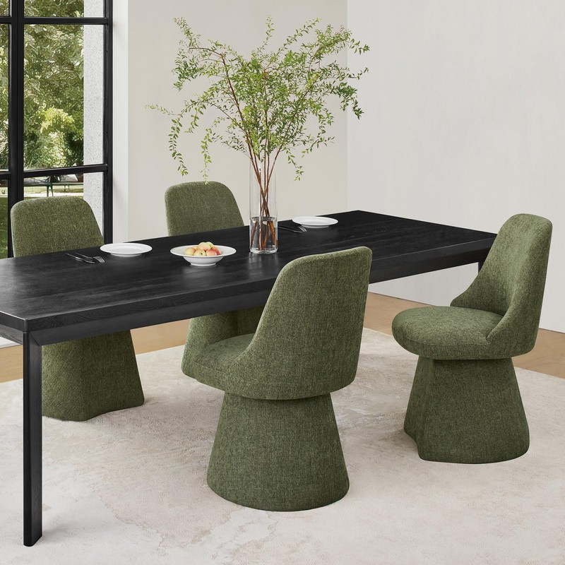 KISLOT Swivel Dining Chair Mid Century Modern DeskChair High Back