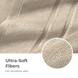 Cariloha Extra Smooth Bath Sheet Viscose 40"x72" Highly absorbent Stone