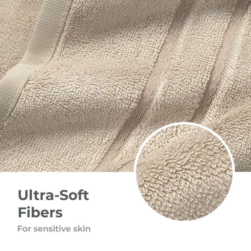 Cariloha Extra Smooth Bath Sheet Viscose 40"x72" Highly absorbent Stone