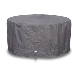 Avalon Round Accent Table Or Ottoman Cover, Patio Ottoman Cover, Patio Furniture Covers, Outdoor Furniture Covers, Covers For Patio Furniture - 33"W X 16"H