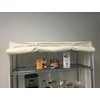 Storage Shelving unit cover Off White, fits racks 30"Wx18"Dx72"H one