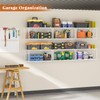 ThreeHio 2 Pack Expandable Garage Shelves Wall Mount, Heavy Duty