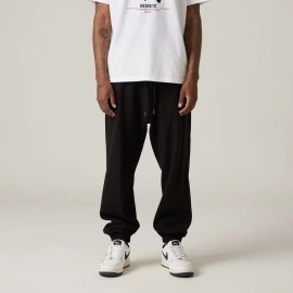 Casual Commute Drawstring Relaxed Oversized Custom Men Sweatpants Baggy and Hoodie SetSize: S, Color: Black