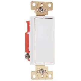 Pass & Seymour 2621-W 120/277 Volt AC 15 Amp 1-Pole Specification Construction Grade Decorator Switch White