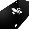 iPick Image Fleur-De-Lis FDL 3D Logo Black Stainless Steel License