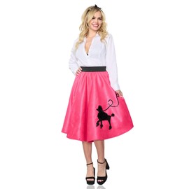 Seeing Red Women's Poodle Skirt, X-Small Pink/Black
