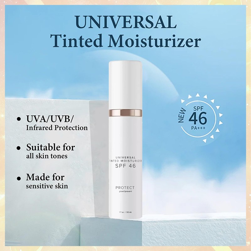 Tinted Moisturizer With SPF 46 Anti-Aging Face - Tinted Sunscreen