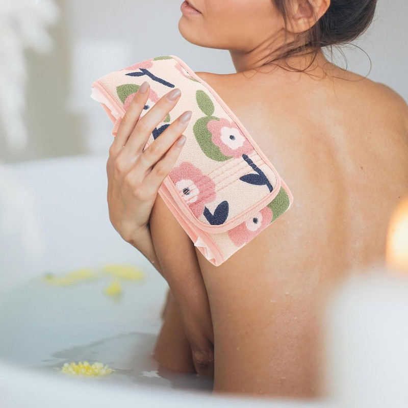 Toalla Exfoliante Corporal de Lufa Delicada DIYEAH – Ajustable y