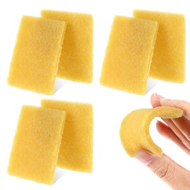 TIESOME Rubber Cement Eraser, 6 PCS Yellow Glue Residue Pick-Up Eraser Glue Runner Eraser Rubber Cement Cleaning Tool for Removing Adhesive Residues from Paper Plastic Skateboard