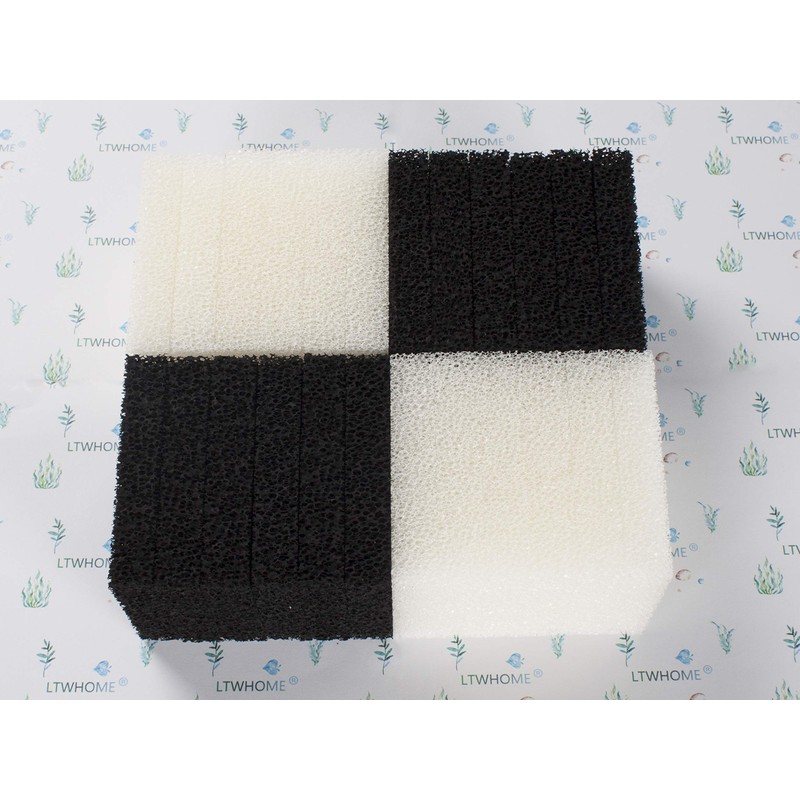 LTWHOME Compatible Foam Filters and Carbon Filters Set Suitable for