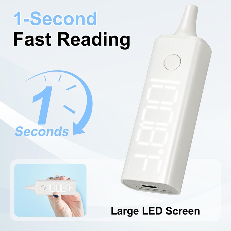 Digital Ear Pet Thermometer for Dogs and Cats, 1 Second