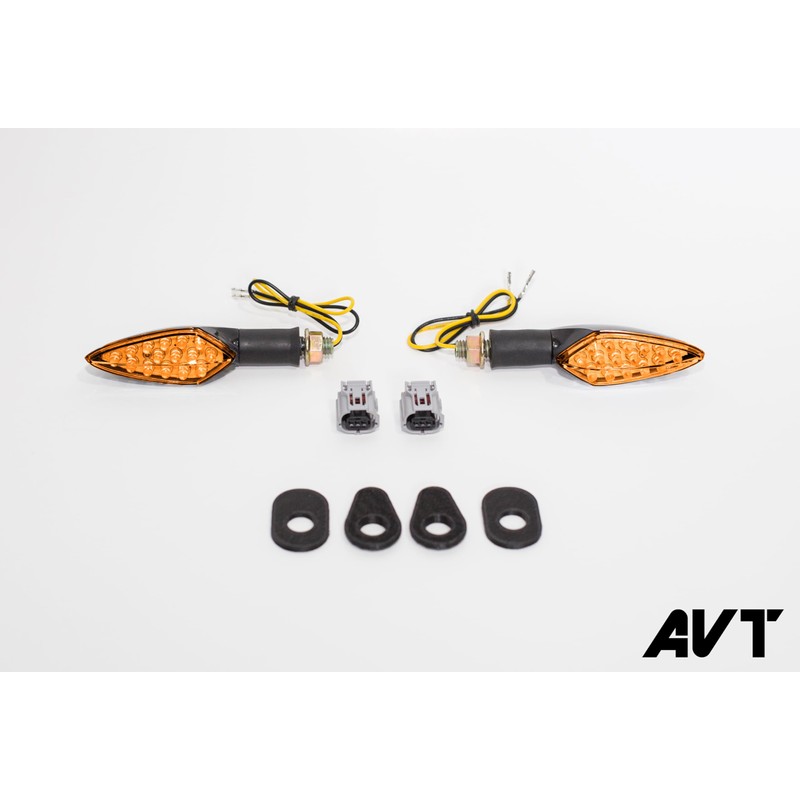 AVT YZF-R3 / R3 2025 ORANGE FRONT LED Turn Signals