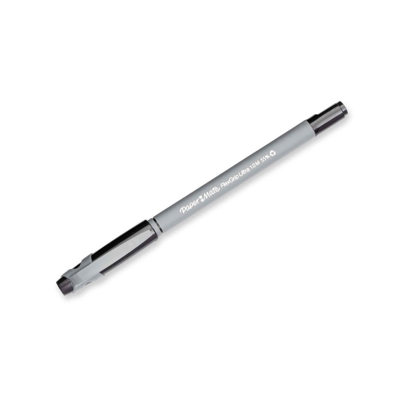 Paper Mate Black FlexGrip Ultra Ball Point Pens Medium [Pack