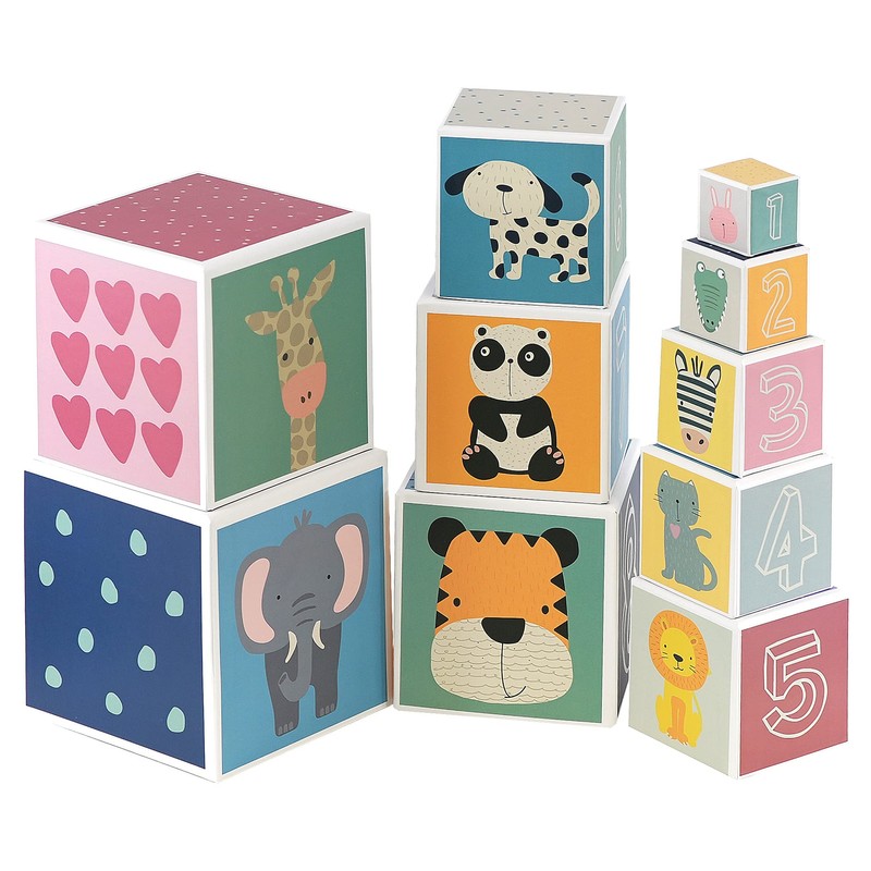 The Magic Toy Shop Kids Baby Nesting & Stacking Colourful