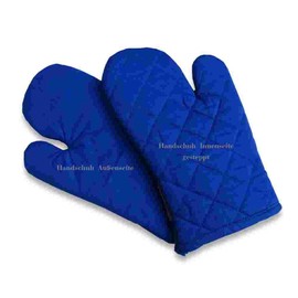 Ross - Barbecue / Oven Glove - Blue - 100% Cotton - Pack of 1