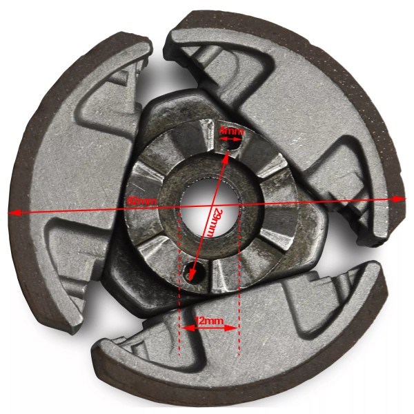 Unbranded Alloy Clutch Pad For 50cc Water Cooled Engine JUNIOR
