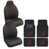 Embroidered Logo Carpet Floor Mat and Rally Seat Covers Set