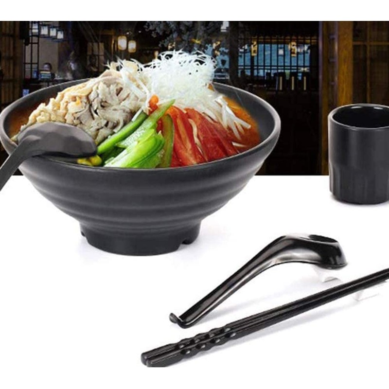 Moovul 6 Pcs Soup Spoons,Japanese Style Spoons Rice Spoons Asian