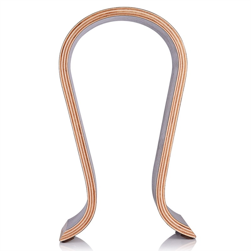 U Shape Wood Headphones Stand Holder Hanger Wooden Headset Desk