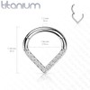 GBJUK Titanium Hinged Segment Septum Nose Ear Hoop Rings Chevron
