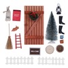 1/12 1/6 Christmas Fairy Door Kit Crafted Exquisite Cute Colourful