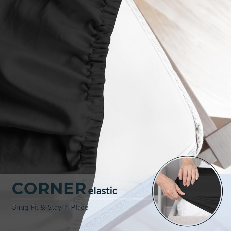 Aspire Homeware Super King Fitted Sheet - 25 cm Deep
