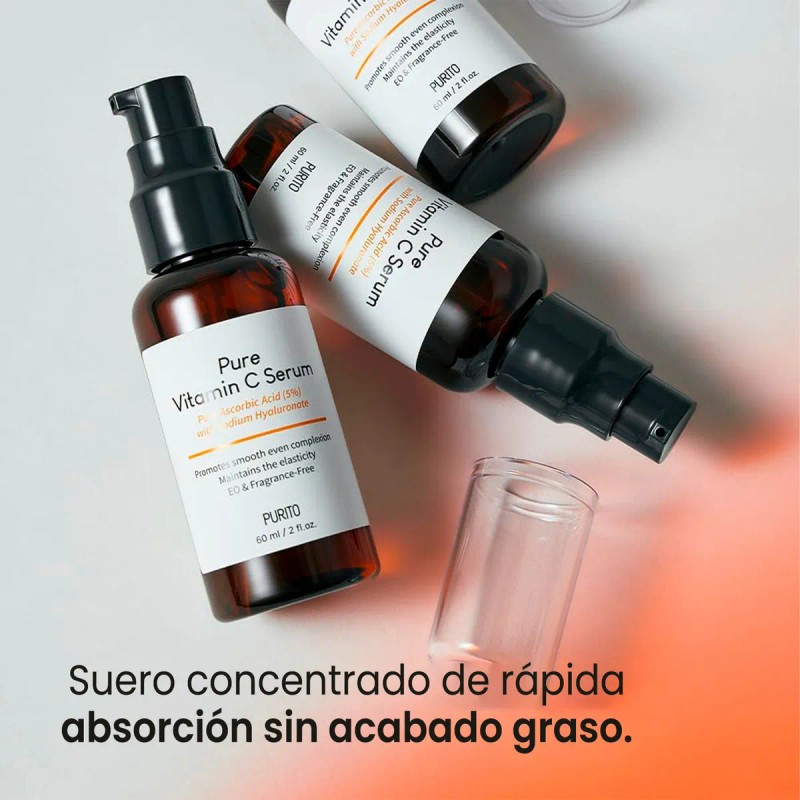 Sérum Facial Purito Vitamina C 5% y Ácido Hialurónico 60ml
