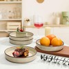 Herogo Large Wide Shallow Pasta Bowls Dishes Set of 4,