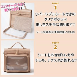 Wigo 2-Way Letter Flap Pain Bag, Pain Shoulder, Pain Bag, Pushing Activity, Events, Live, Otakatsu, Pushing Activity, Clear Bag, Deco Bag, Bag, Outing, Everyday Use, Korea, Spring, Summer, Autumn