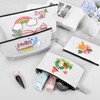 Sinzip 10 Pieces Cotton Canvas Makeup Bag with Bottom and