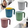 NAROSEBE Set of 4 Coffee Cups Plastic Cups Set 450