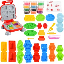 OTONOPI Nendoro Clay Wheat Clay Toy Clay Set of 12 Colors, Cooking, Kitchen, Hamburger, Pretend Play, Children's Toy, Toy, Non-Toxic, Safe, Air Dry, Present, Christmas, Ages 6 and Up