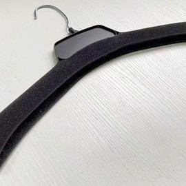 Foam Padded Hanger 36 Pack Non-Slip Clothes Hangers for Sweaters Shirt Dress Pants,Black Hangers for Clothing (Black)