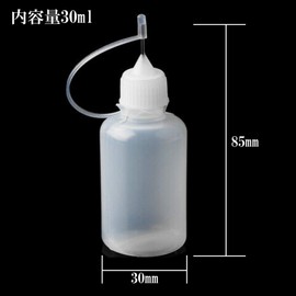 HappyHome Dropper Bottles, 30ml Divided Bottles, Divided Containers with Needles and Eyedropper, Translucent, Set of 10 (10 x 30 ml)