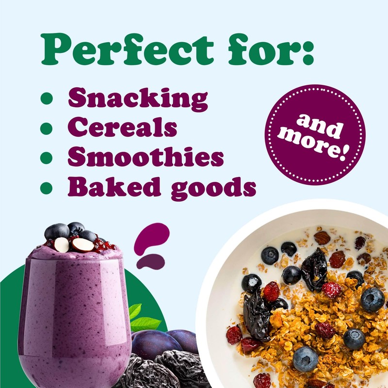 Food to Live Organic Pitted Prunes, 1 Pound - Dried