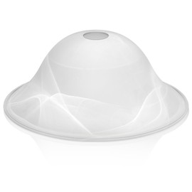 Huquary Lamp Shades for Floor Lamps Glass Lamp Shade Lamp Elegant Cover Light Fixture Shade Light Fixture Replacement(Stylish White,9.5 x 4.2 x 1.63 Inch)