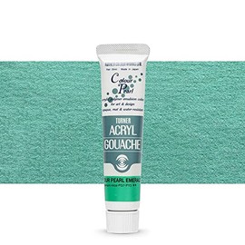 ターナー色彩 アクリルガッシュ カラーパール エメラルド AG020412 20ml(6号)