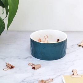 Paper Clip Holder, Ceramic Paperclip Holders, Paper Clip Organizer for Desk, Cute Paper Clip Dispenser, Green