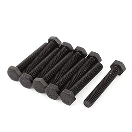 IIVVERR M8x50mm Grade 8.8 Fully Threaded Hex Head Cap Screw Bolt Fastener 10pcs (M8x50mm Grado 8.8 Tornillo de cabeza hexagonal totalmente roscado Tornillo Sujetador 10pcs