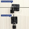 SAYAYO EMST3005-B Stainless Steel Door Bolt with Padlock Small Lockable